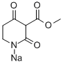3-(甲氧基羰基)-4-氧代-1,4,5,6-四氢吡啶-2-醇酸钠 结构式