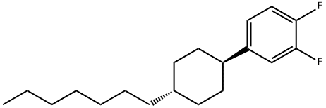 TRANS-4''-HEPTYLCYCLOHEXYL-3,4-DIFLUOROBENZENE Struktur