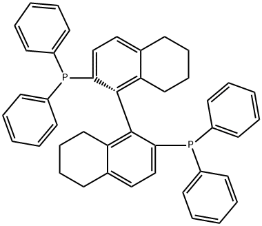 (R)-(+)-2,2'-ビス(ジフェニルホスフィノ)-5,5',6,6',7,7',8,8'-オクタヒドロ-1,1'-ビナフチル (R)-(+)-H8-BINAP(R)-(+)-H8-BINAP 化学構造式