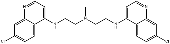 N2-(7-Chloro-4-quinolinyl)-N1-[2-[(7-chloro-4-quinolinyl)aMino]ethyl]-N1-Methyl-1,2-ethanediaMine Structure