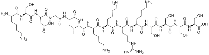 钙/钙调蛋白依赖性蛋白激酶 II-g (345-358)多肽, 139143-29-6, 结构式