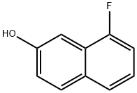 8-氟-2-萘酚, 13916-98-8, 结构式