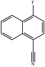 1-シアノ-4-フルオロナフタレン 化学構造式