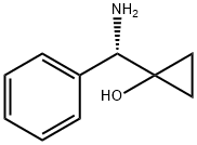 (S)-1-(氨基(苯基)甲基)环丙-1-醇, 1391730-00-9, 结构式