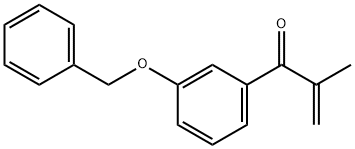 1-(3-(benzyloxy)phenyl)-2-Methylprop-2-en-1-one Structure