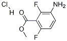 3-氨基-2,6-二氟苯乙酸甲酯盐酸盐,1392273-41-4,结构式