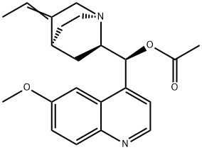 (9S)- 3,10-Didehydro-10,11-dihydro-6'-methoxycinchonan-9-ol Acetate Structure