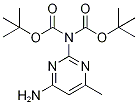 1,3-双(1,1-二甲基乙基)2-(4-氨基-6-甲基-2-嘧啶基)亚胺二碳酸酯 结构式