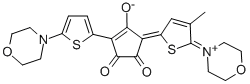 3-(2-Morpholino-thien-2yl)-5-(2,5-dihydro-4-methyl-2-morpholin-1-ylidene-onium-thien-5-ylidene-1,2-dioxo-cyclopenten-4-olate Structure