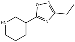 3-(3-ETHYL-1,2,4-OXADIAZOL-5-YL)PIPERIDINE, 139269-06-0, 结构式