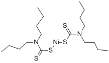 Nickel dibutyldithiocarbamate Structure