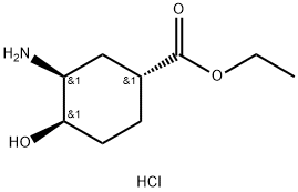 (1R,3S,4R)-3-Amino-4-hydroxy-cyclohexanecarboxylic acid ethyl ester hydrochloride Structure