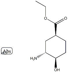 ethyl (1S,3R,4R)-3-amino-4-hydroxycyclohexane-1-carboxylate hydrochloride Structure