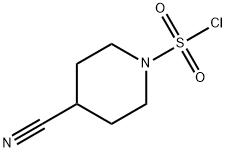 4-cyanopiperidine-1-sulfonyl chloride Struktur