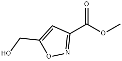 3-Isoxazolecarboxylic acid, 5-(hydroxymethyl)-, methyl ester (9CI) Structure