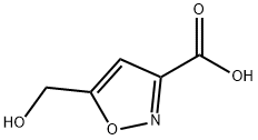 5-(ヒドロキシメチル)イソオキサゾール-3-カルボン酸 化学構造式