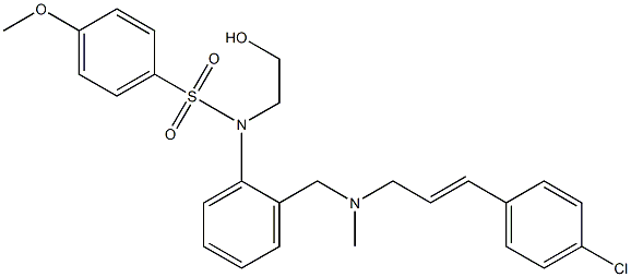 139298-40-1 N-[2-[N-(4-氯肉桂)-N-甲基氨基]苯基]-N-(2-羟乙基)-4-甲氧苯磺酰胺磷酸酯盐