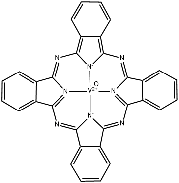 酸化バナジウムフタロシアニン 化学構造式