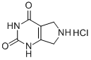 6,7-ジヒドロ-1H-ピロロ[3,4-D]ピリミジン-2,4(3H,5H)-ジオン, HCL 化学構造式