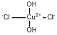 Copper(II) chloride dihydrate Struktur