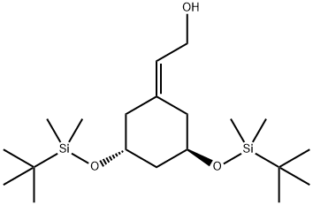 [2-[(3R,5R-3,5-双[叔丁基二甲基硅氧基]环己烯]乙醇, 139356-37-9, 结构式