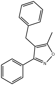 5-Methyl-3-phenyl-4-(phenylMethyl)isoxazole Struktur