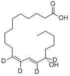 13(S)-HODE-D4, 139408-39-2, 结构式