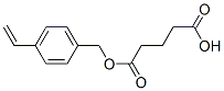 Pentanedioic acid, mono[(4-ethenylphenyl)methyl] ester (9CI) Struktur