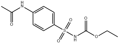 [[4-(アセチルアミノ)フェニル]スルホニル]カルバミン酸エチル 化学構造式