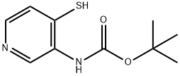 tert-butyl 4-Mercaptopyridin-3-ylcarbaMate Struktur