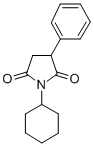 2,5-Pyrrolidinedione, 1-cyclohexyl-3-phenyl- Structure