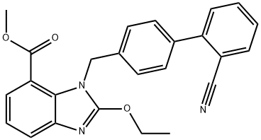 坎地沙坦酯中间体(甲酯C6),139481-44-0,结构式