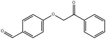 4-(2-オキソ-2-フェニルエトキシ)ベンズアルデヒド 化学構造式