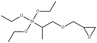 Silane, triethoxy1-methyl-2-(oxiranylmethoxy)ethyl- Structure