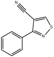 3-苯基异噻唑-4-甲腈 结构式