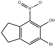 6-溴-2,3-二氢-4-硝基-5-茚醇, 139515-86-9, 结构式