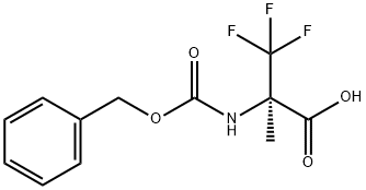 2-([(BENZYLOXY)CARBONYL]AMINO)-3,3,3-TRIFLUORO-2-METHYLPROPANOIC ACID Structure