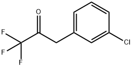 3-(3-クロロフェニル)-1,1,1-トリフルオロ-2-プロパノン 化学構造式