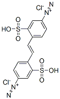 4,4'-(vinylene)bis[3-sulphobenzenediazonium] dichloride Structure