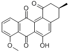 3,4-ジヒドロ-3-メチル-8-メトキシ-6-ヒドロキシベンゾ[a]アントラセン-1,7,12(2H)-トリオン 化学構造式