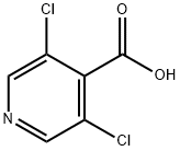 3,5-二氯吡啶-4-羧酸,13958-93-5,结构式