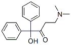 4-(ジメチルアミノ)-1-ヒドロキシ-1,1-ジフェニル-2-ブタノン 化学構造式