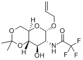 1-O-ALLYL-2-DEOXY-4,6-O-ISOPROPYLIDENE-2-(TRIFLUOROACETAMIDO)-ALPHA-D-GLUCO-PYRANOSIDE Structure