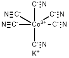 Potassium hexacyanocobaltate(III) Struktur