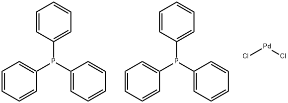 Bis(triphenylphosphine)palladium(II) Dichloride Structure