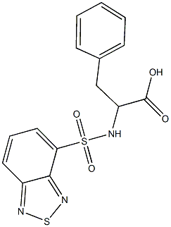 2-[(2,1,3-benzothiadiazol-4-ylsulfonyl)amino]-3-phenylpropanoic acid Structure