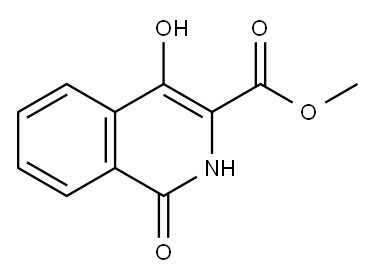 3-Isoquinolinecarboxylic acid, 1,2-dihydro-4-hydroxy-1-oxo-, Methyl ester Structure