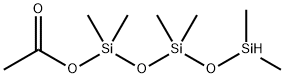 1-ACETOXY-1,1,3,3,5,5-HEXAMETHYLTRISILOXANE 化学構造式