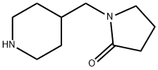 1-(ピペリジン-4-イルメチル)ピロリジン-2-オン 化学構造式