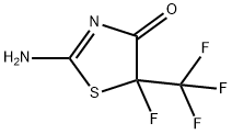 2-AMINO-5-FLUORO-5-(TRIFLUOROMETHYL)-4,5-DIHYDRO-1,3-THIAZOL-4-ONE Structure